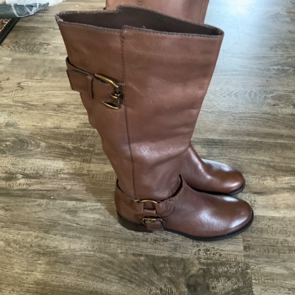 Brown Leather Nine West Boots - Picture 3 of 4